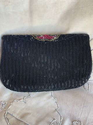 Bolso Joya Vintage Pedrería Artesanal Años 70/80