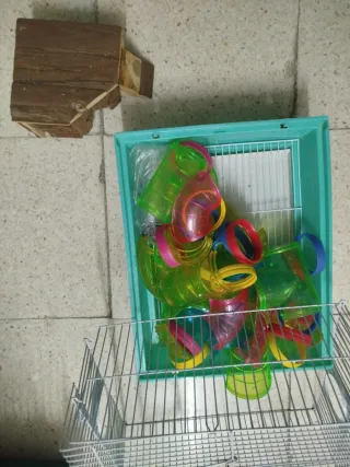 Lote 2 Jaulas Hámster Accesorios