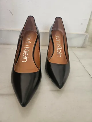 Zapatos de piel negros Calvin Klein