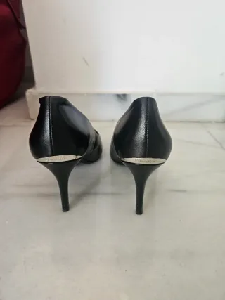 Zapatos de piel negros Calvin Klein