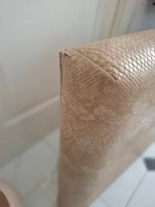 Cabecero tapizado beige cama 135/150