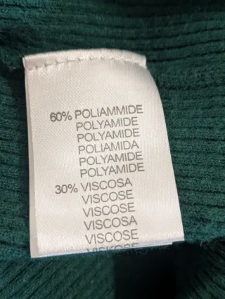 Abito Maglia Costine Verde M&V Virale su Tiktok,L