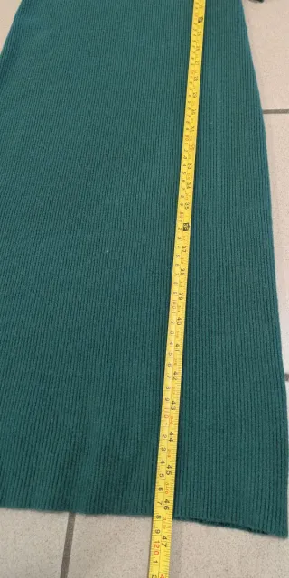 Abito Maglia Costine Verde M&V Virale su Tiktok,L