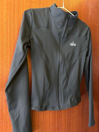 Chaqueta Alo Negra Pilates Yoga