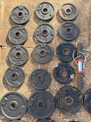 Kit Musculación Mancuernas y Barra