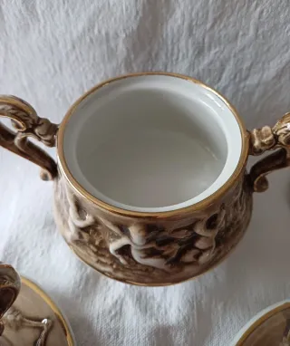 Set Tazzine e Zuccheriera Capodimonte Vintage