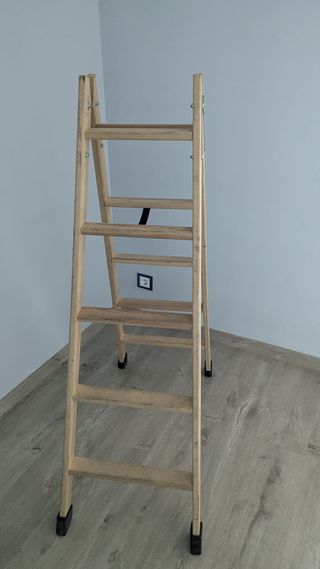 Escalera madera 5 peldaños