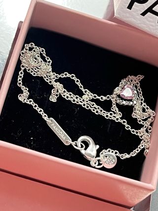 Conjunto Pandora Corazón Rosa de SANVALENTIN