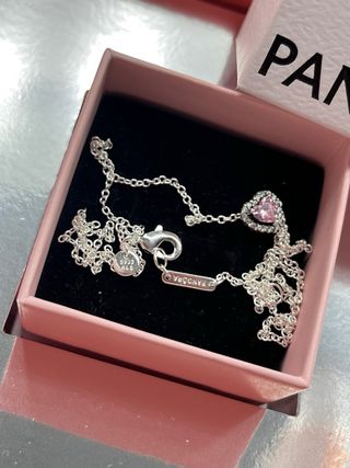 Conjunto Pandora Corazón Rosa de SANVALENTIN
