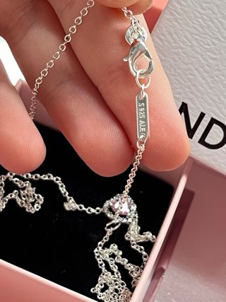 Conjunto Pandora Corazón Rosa de SANVALENTIN