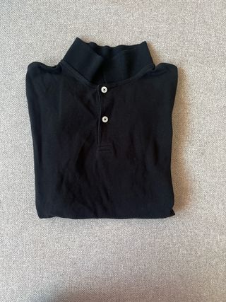 Camisa Polo Negra Hombre