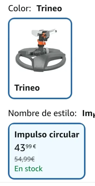 Gardena Aspersor por pulsos, circular y sectorial