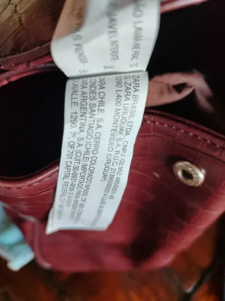 Bolso de mano piel efecto cocodrilo