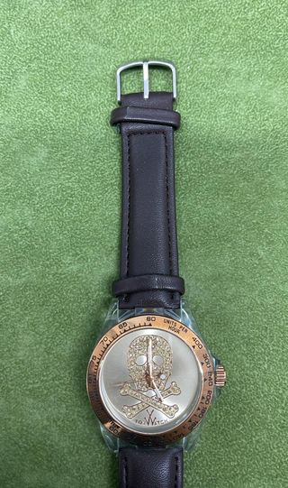 Orologio ToyWatch Pelle Marrone Oro Teschio