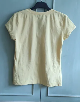 Camiseta H&M amarilla manga corta mujer