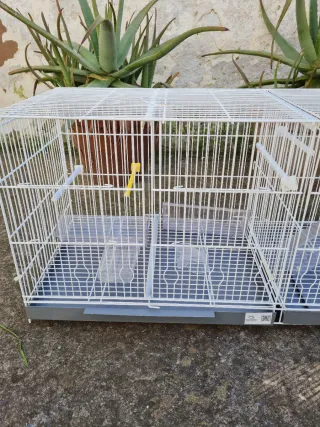 Jaula voladera doble