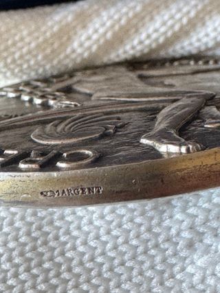 Medalha Prata 950 Société Marseillais 132g