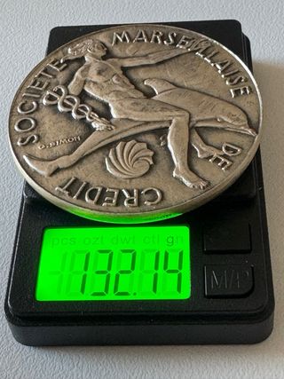 Medalha Prata 950 Société Marseillais 132g