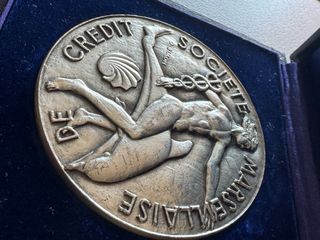 Medalha Prata 950 Société Marseillais 132g