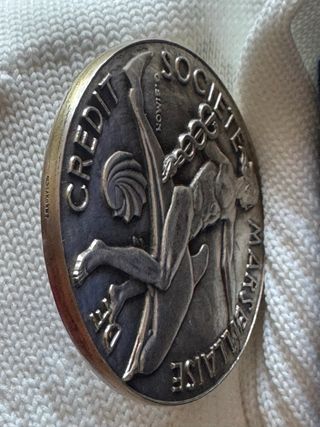 Medalha Prata 950 Société Marseillais 132g