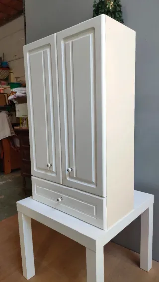 Armario baño blanco clásico