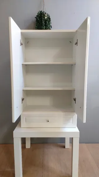 Armario baño blanco clásico