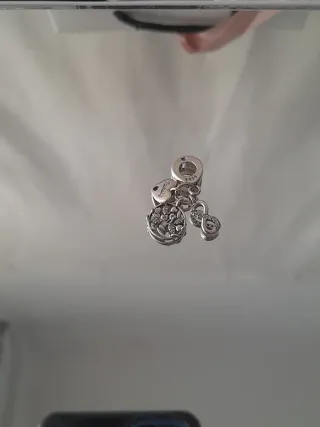 Lote 8 Charms Plata Ley Compatible Pandora