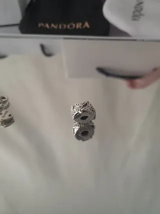 Lote 8 Charms Plata Ley Compatible Pandora