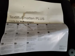 Vw touareg Alfombrilla Original de conductor Nueva