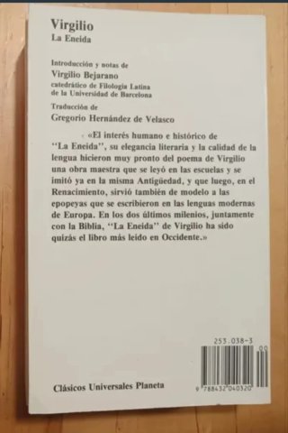 Libro La Eneida de Virgilio