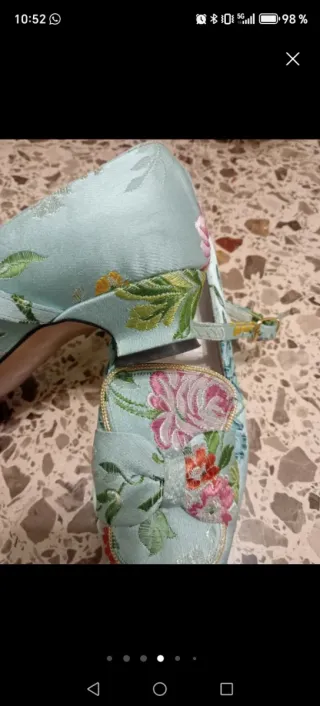 Traje de Fallera mayor infantil azul clarito