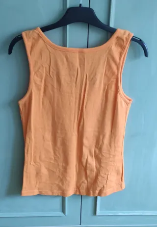 Camiseta de tirantes color naranja de mujer,nueva.