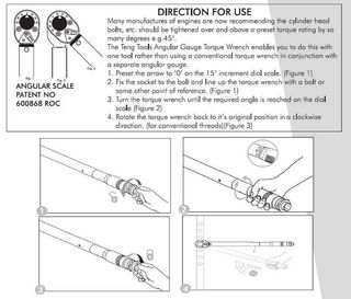 Llave dinamométrica Tengtools 1292AG-EP 40-210 Nm