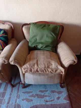 Sofá y butaca vintage OPORTUNIDAD