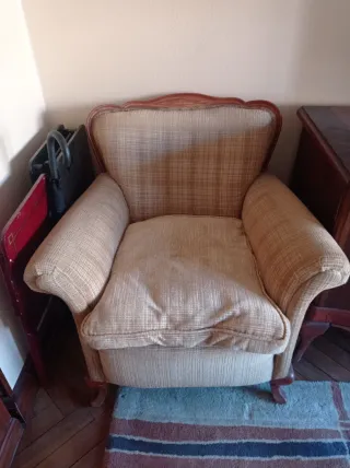 Sofá y butaca vintage OPORTUNIDAD