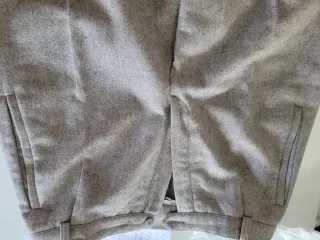 Traje de pantalón mujer beige/gris