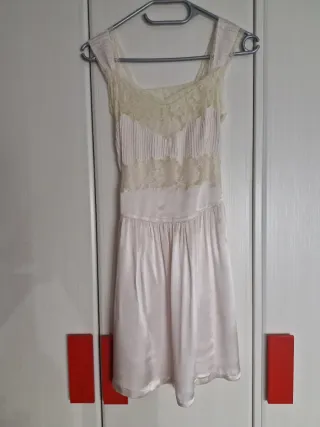 Camisón vintage hecho a mano T42 + camisón regalo