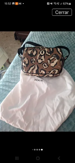 Bolso bandolera Tous estampado leopardo