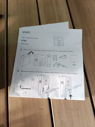 Teléfono Fijo Snom D785 Negro