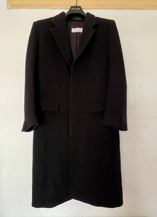 Abrigo Largo Yves Saint Laurent Negro