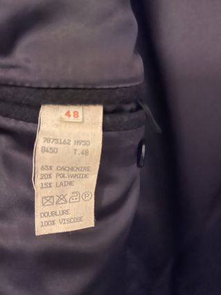 Abrigo Largo Yves Saint Laurent Negro