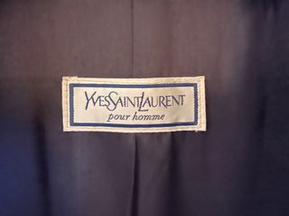 Abrigo Largo Yves Saint Laurent Negro