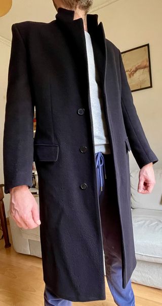 Abrigo Largo Yves Saint Laurent Negro