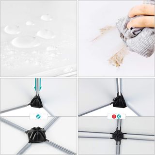 SONGMICS LPC115S Scaffale Modulare in Plastica, Bianco