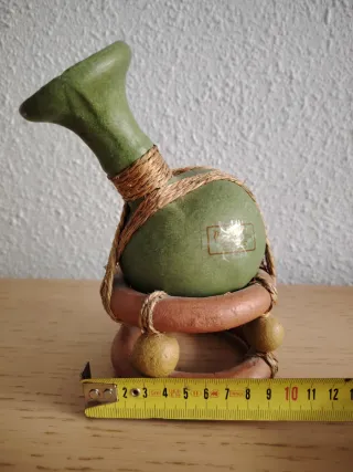 Jarrón Mexicano Verde y Marrón