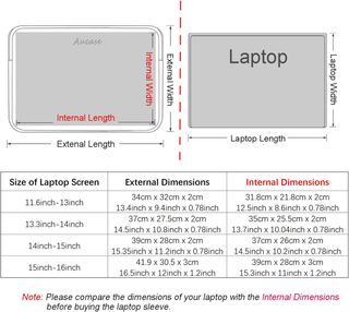 11,6-13 Pulgadas Funda para Ordenadores Portátiles