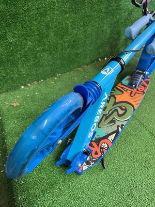 Patinete Arebos Regulable Azul
