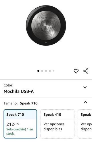 Jabra Speak 710 Altavoz Portátil Negro