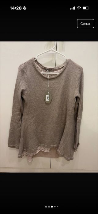 Jersey doble Klasiks beige