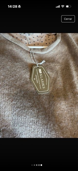 Jersey doble Klasiks beige